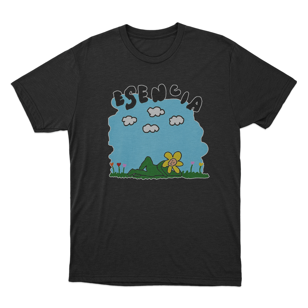 Esencia Lying Flower Sky Unisex T Shirt Black Esencia Lying Flower Sky Unisex T Shirt Black