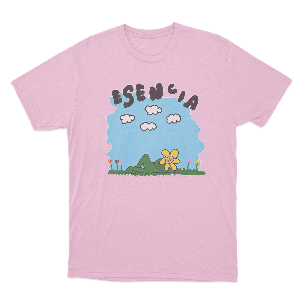 Esencia Lying Flower Sky Unisex T Shirt Pink Esencia Lying Flower Sky Unisex T Shirt Pink