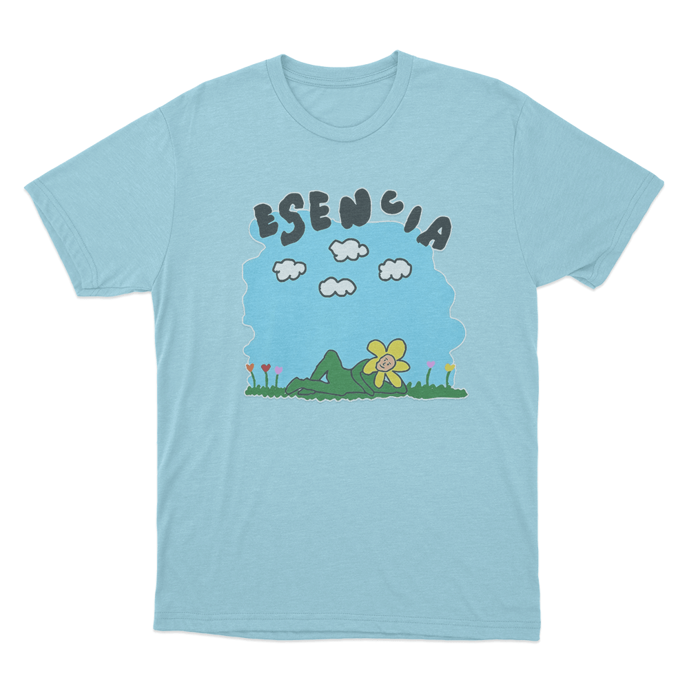 Esencia Lying Flower Sky Unisex T Shirt Sky Blue Esencia Lying Flower Sky Unisex T Shirt Sky Blue