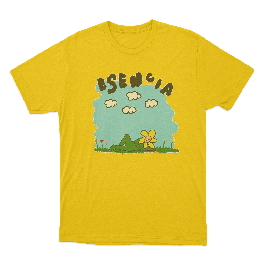 Esencia Lying Flower Sky Unisex T Shirt Yellow Esencia Lying Flower Sky Unisex T Shirt Yellow